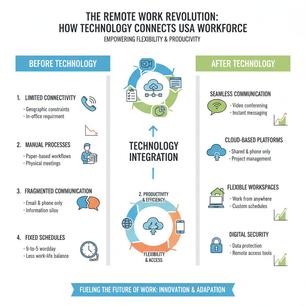 Role of Technology in Remote Work USA
