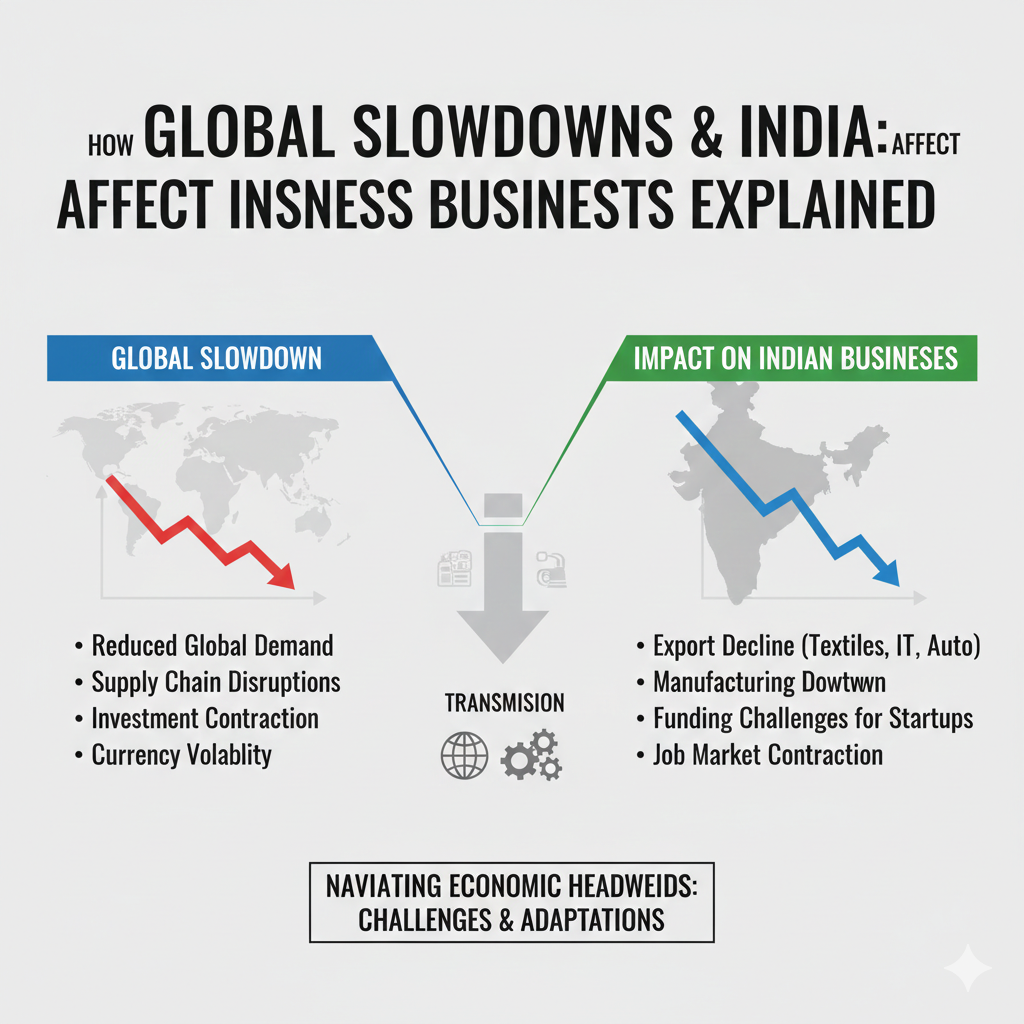 How Global Slowdowns Affect Indian Businesses