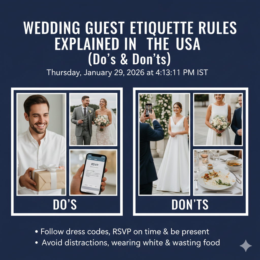 Wedding Guest Etiquette Rules Explained in the USA (Do’s & Don’ts)