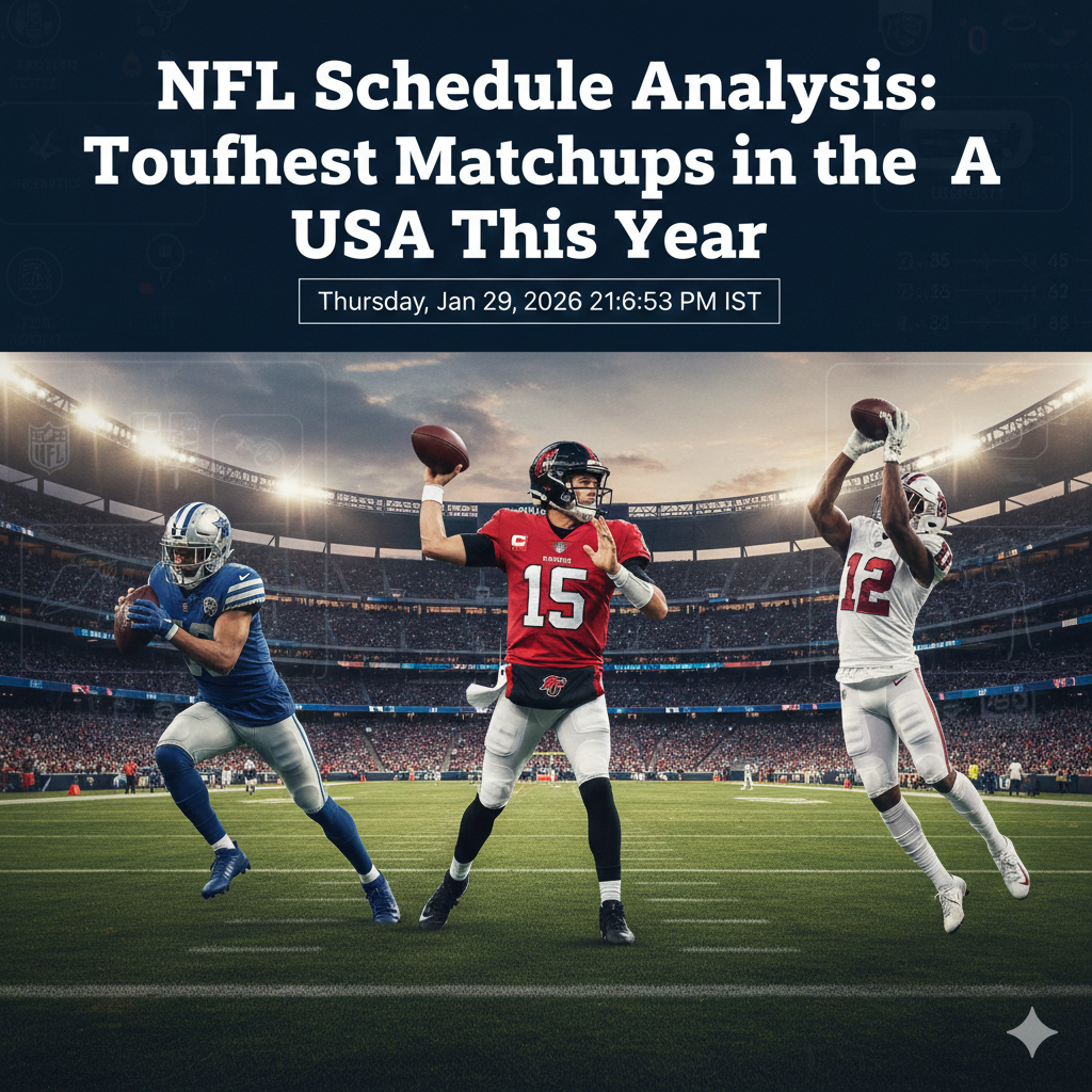 NFL Schedule Analysis: Toughest Matchups in the USA This Year