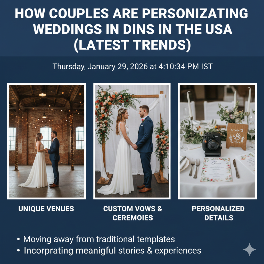 How Couples Are Personalizing Weddings in the USA (Latest Trends)