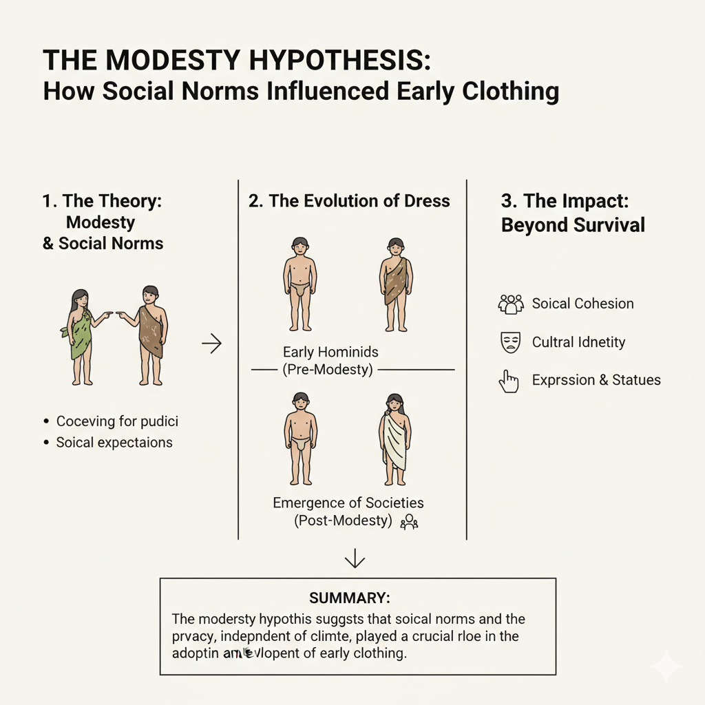 The Role of Modesty in the Birth of Clothing