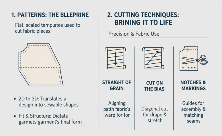 The Role of Patterns and Cutting Techniques in Garment Construction