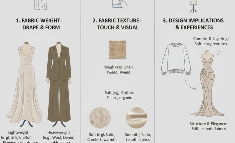 How Fabric Weight and Texture Affect Clothing Design