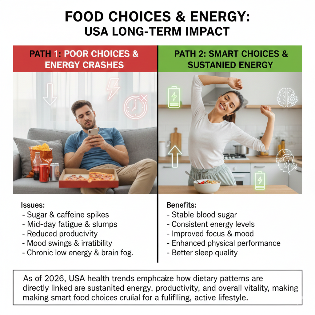How Food Choices Affect Long-Term Energy Levels in the USA