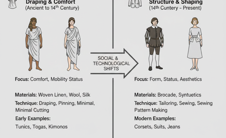 The Evolution of Loose vs Fitted Clothing Silhouettes