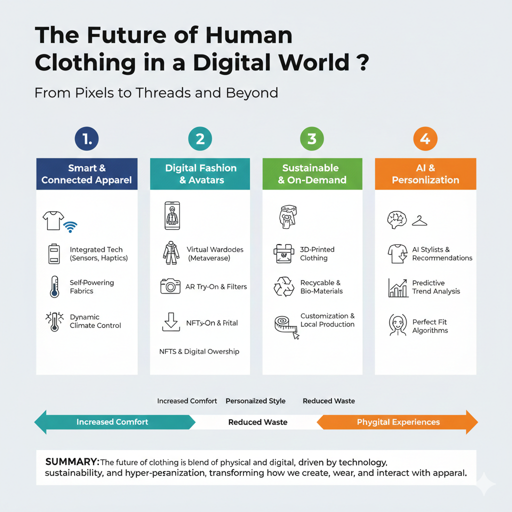 The Future of Human Clothing in a Digital World