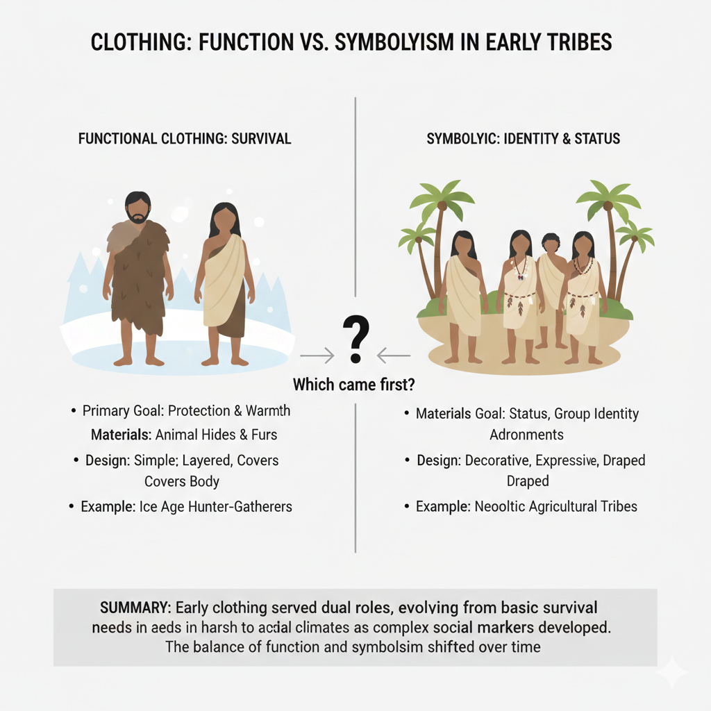 Functional vs Symbolic Clothing in Early Tribes