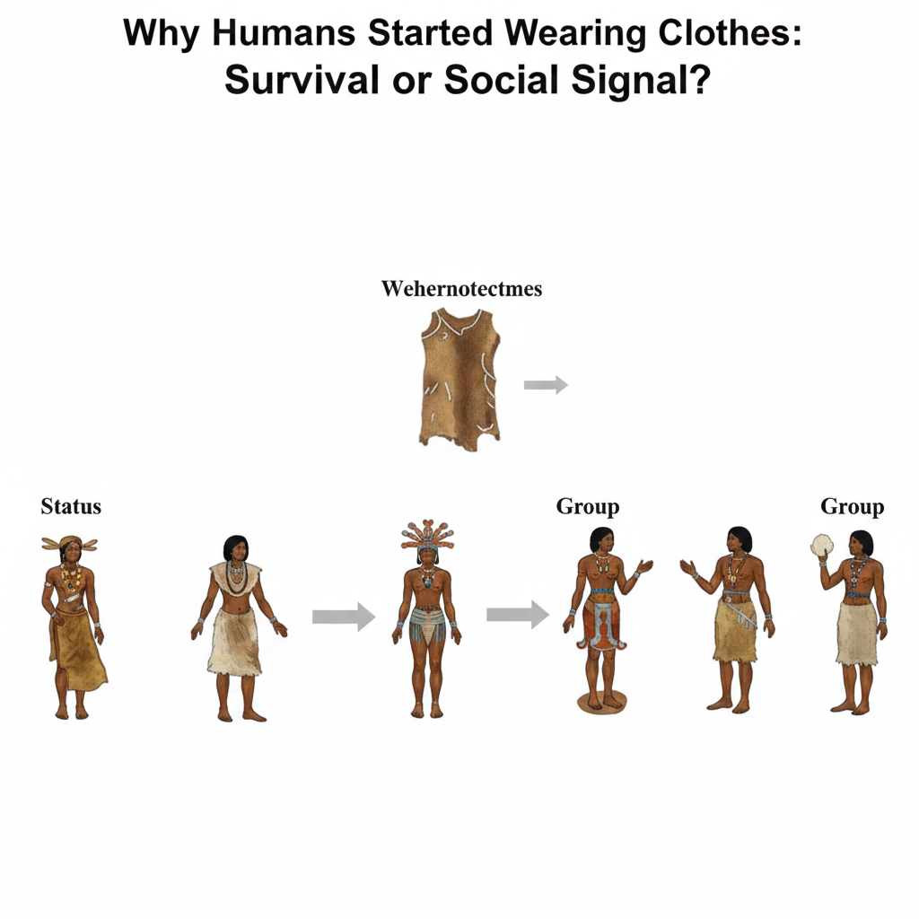 Why Humans Started Wearing Clothes: Survival or Social Signal?